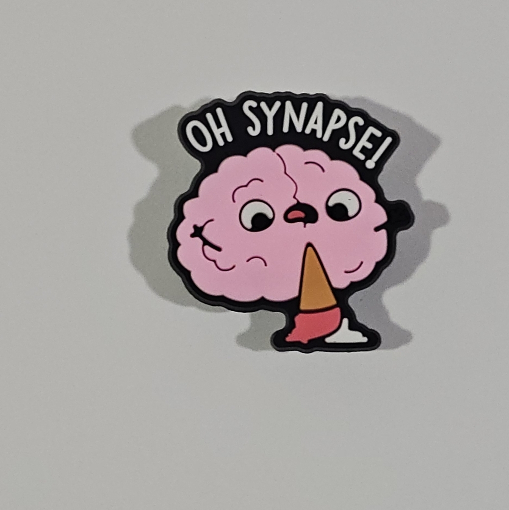 Oh Synapse Brain Cute Funny Shoe Charm Croc Charms Clog